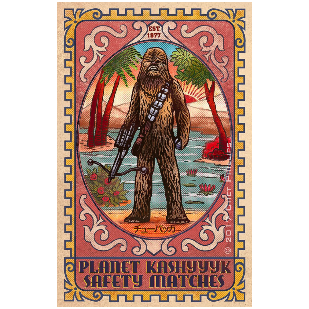 Planet Kashyyyk Safety Matches (Star Wars) Tin Poster (20x30cm)