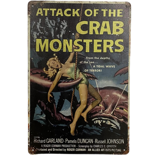Attack of the Crab Monsters 1057 Vintage Movie Tin Poster (30x40cm)