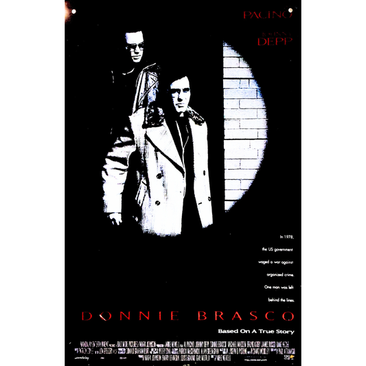 Donnie Brasco 1997 Film Tin Poster