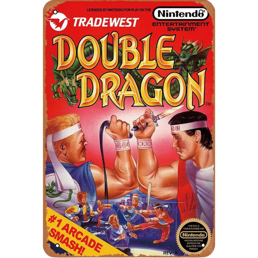 Nintendo Double Dragon Tin Poster (30 x 40cm)