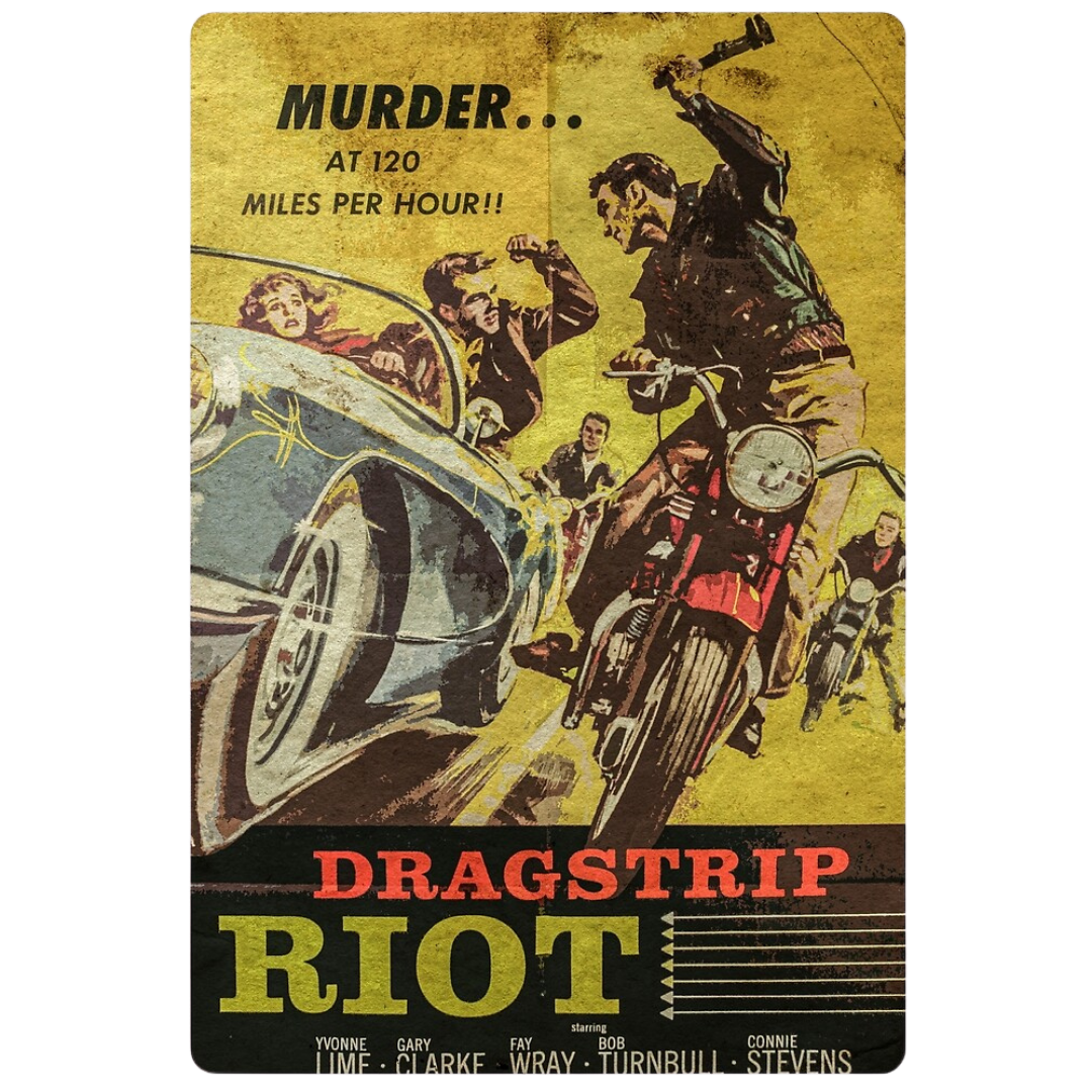 Dragstrip Riot Tin Poster (20x30cm)