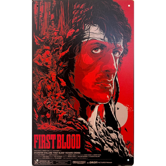 First Blood 1982 Film Tin Poster (20x30cm)