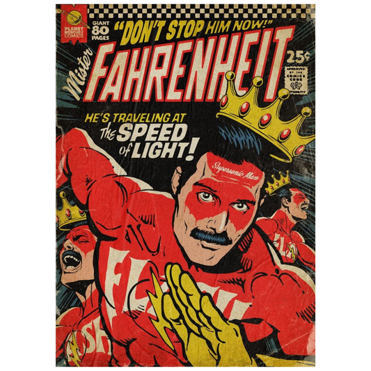 Mister Fahrenheit Comic Tin Poster (40cm x 30cm)