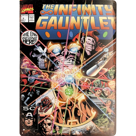 The Infinity Gauntlet Comic #1 Tin Poster (30x40cm)