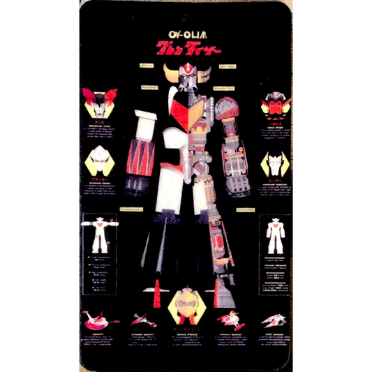 Grendizer Themed Car Air Freshener (Mecha Infographic 2)
