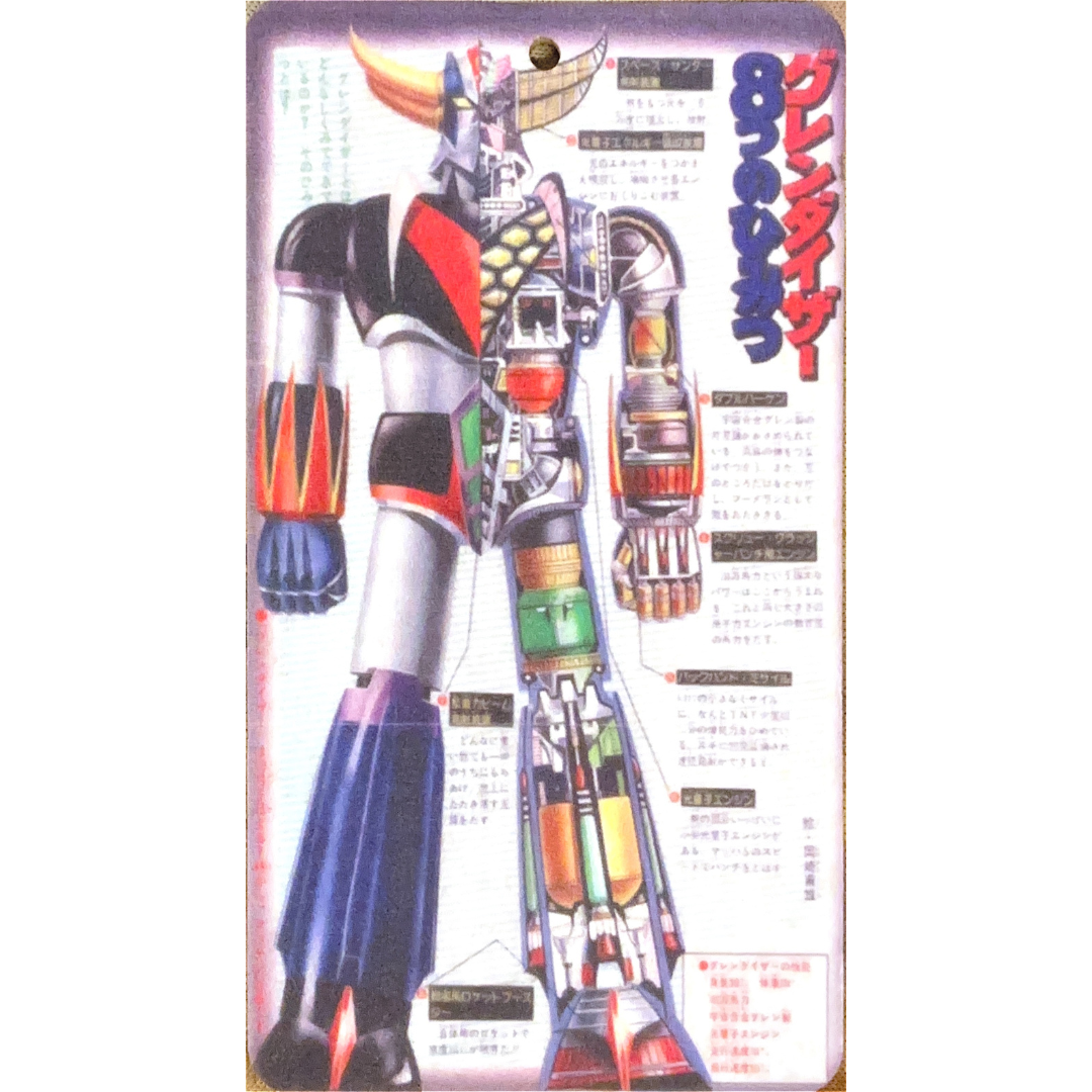 Grendizer Themed Car Air Freshener (Mecha Infographic 1)