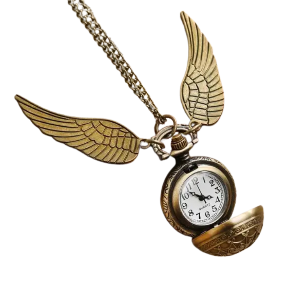 Golden Snitch Watch Necklace (Harry Potter)