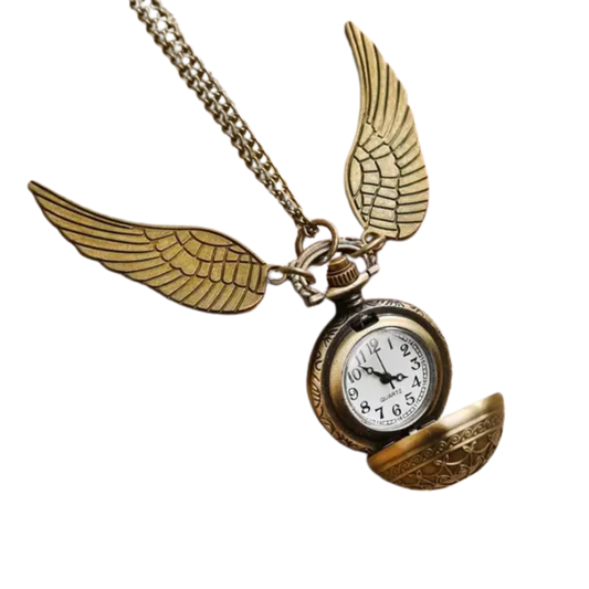 Golden Snitch Watch Necklace (Harry Potter)