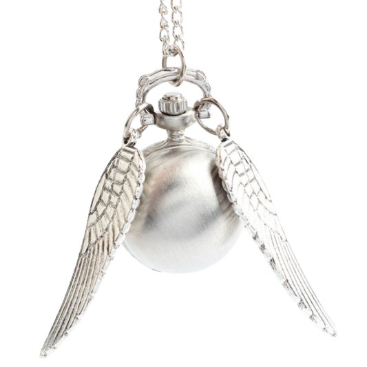 Golden Snitch Watch Necklace in Silver (Harry Potter)