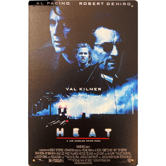 Heat 1995 Film Tin Poster (20x30cm)