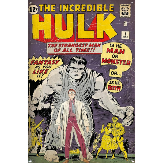 The Incredible Hulk Comic #1 Tin Poster (30x40cm)