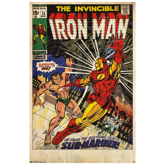 Invincible Iron Man Comic #25 Tin Poster (30x40cm)