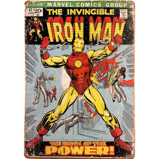 Invincible Iron Man Comic #3 Tin Poster (30x40cm)