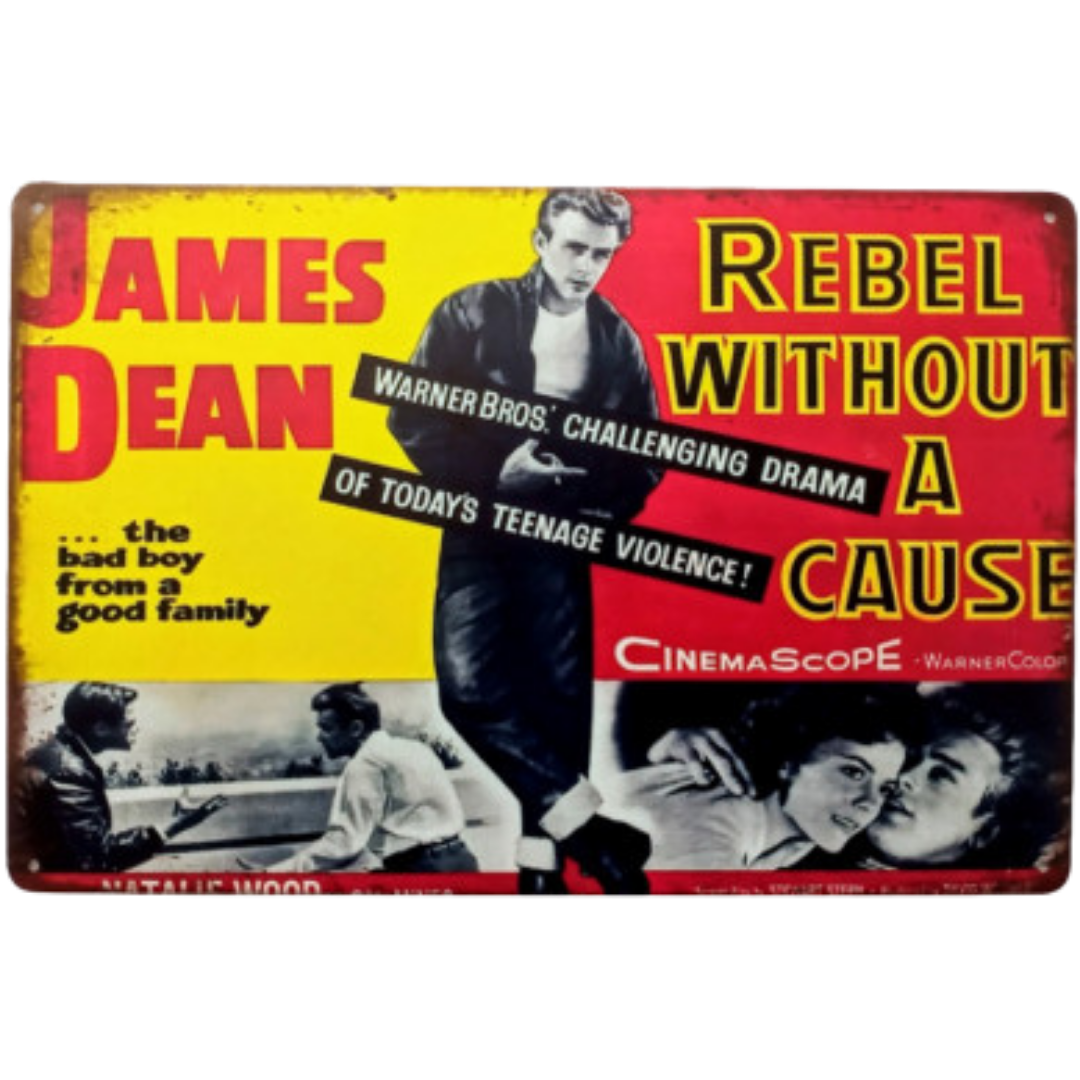 Rebel Without a Cause Vintage Movie Tin Poster (40x30cm)
