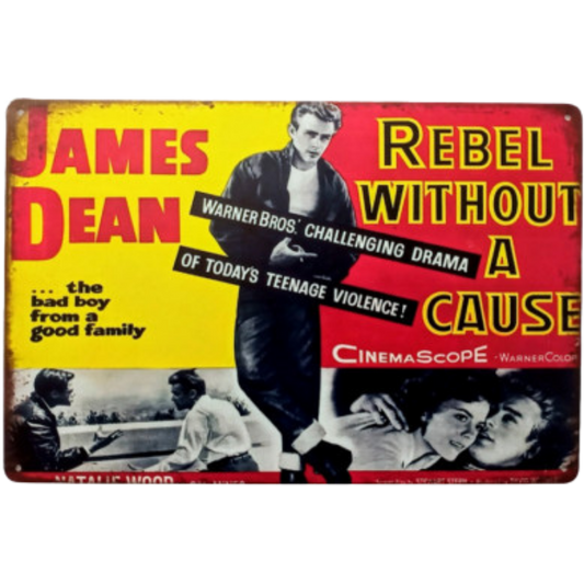 Rebel Without a Cause Vintage Movie Tin Poster (40x30cm)