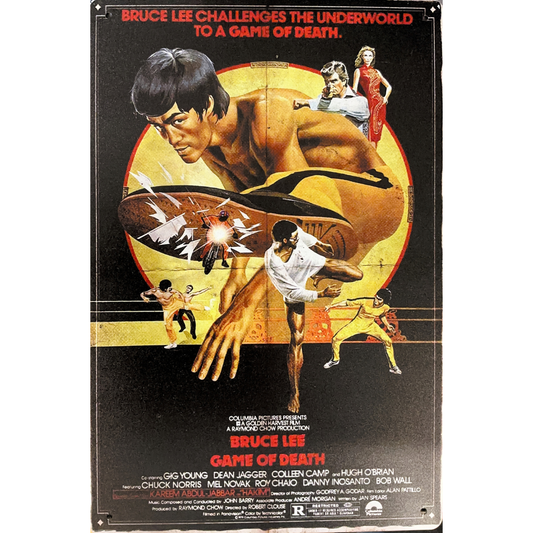 Bruce Lee Films Tin Posters (20x30cm)