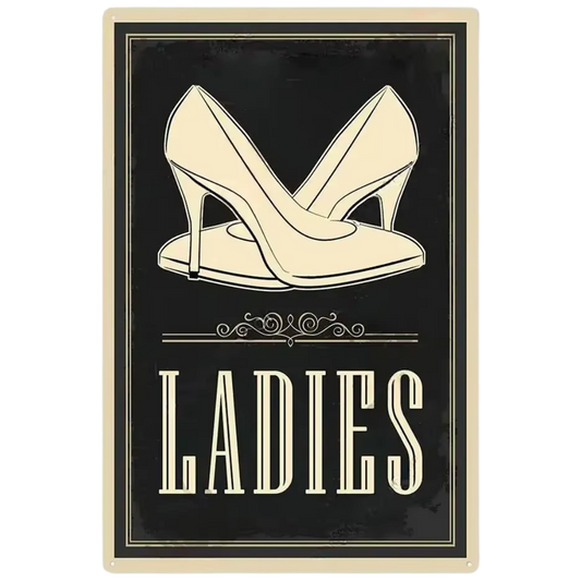 Ladies Sign Vintage Tin Poster (20cm x 30cm)