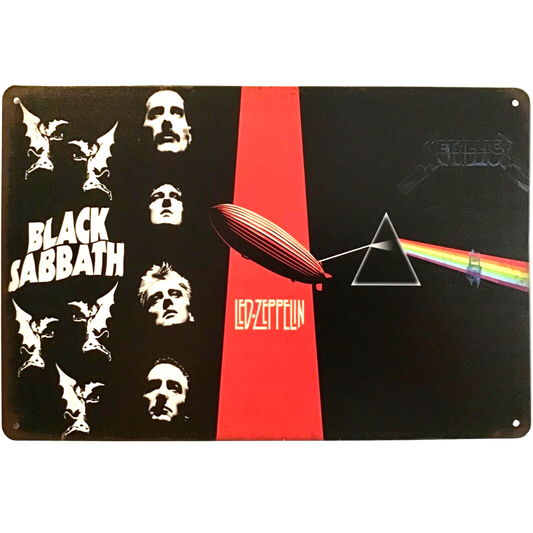 Led Zepplin Tin Metal Poster (30cm x 40cm)