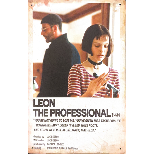 Léon: The Professional Tin Poster (20x30cm)