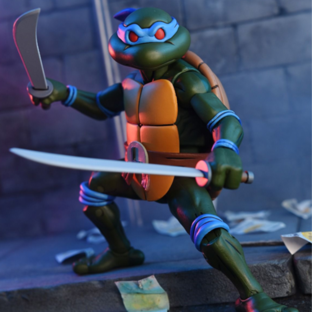 NECA (Teenage Mutant Ninja Turtles) Action Figure Leonardo Leads VHS 18 cm