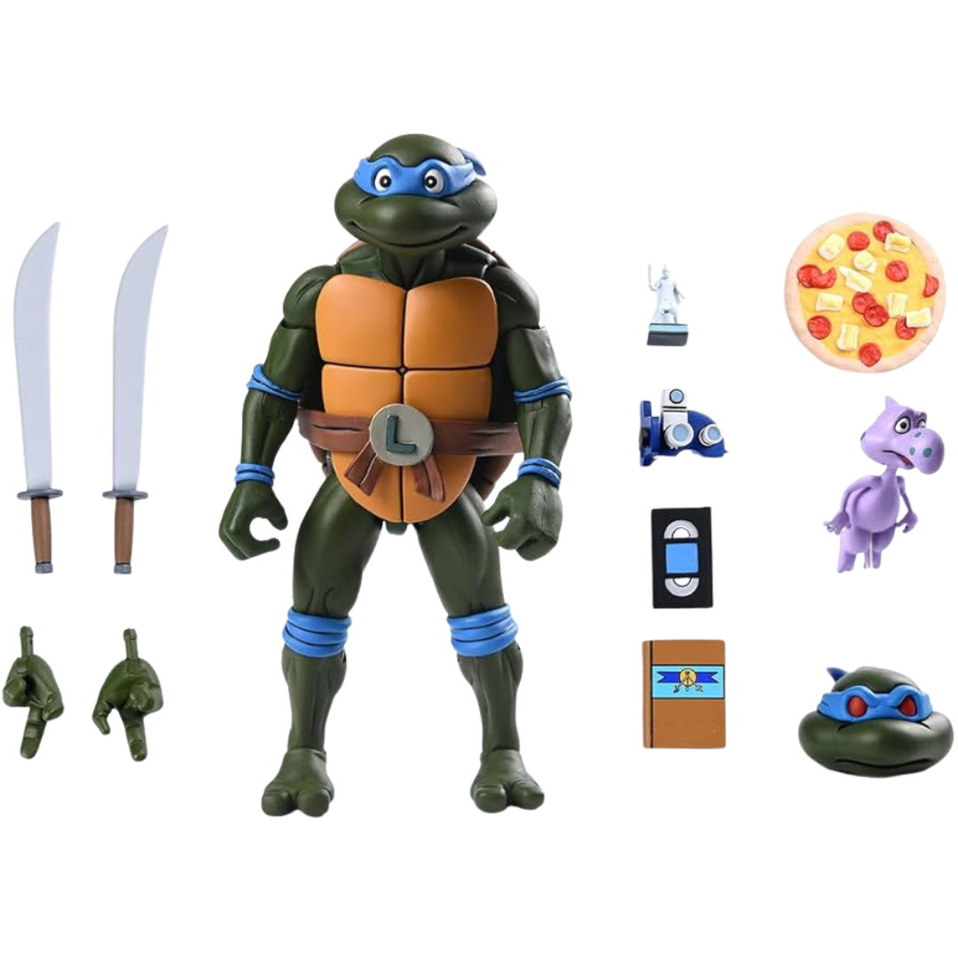 NECA (Teenage Mutant Ninja Turtles) Action Figure Leonardo Leads VHS 18 cm
