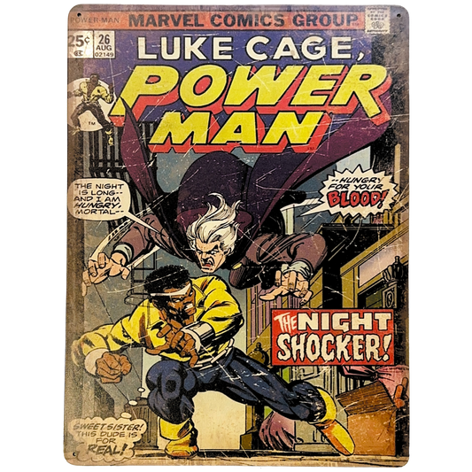 Luke Cage, Power Man Comic #26 Tin Poster (30x40cm)