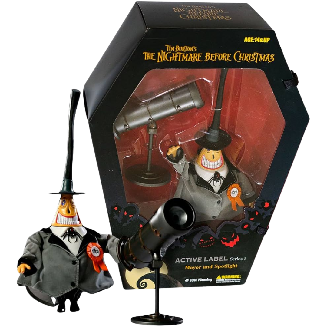 JUN Planning Co., INC. Nightmare Before Christmas Mayor ~9" Figure & Spotlight
