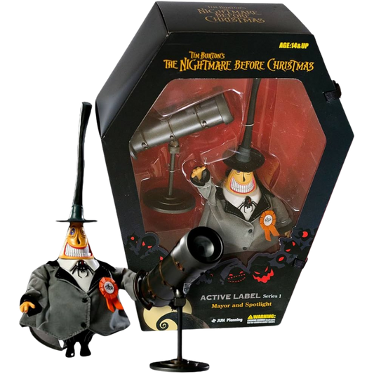 JUN Planning Co., INC. Nightmare Before Christmas Mayor ~9" Figure & Spotlight