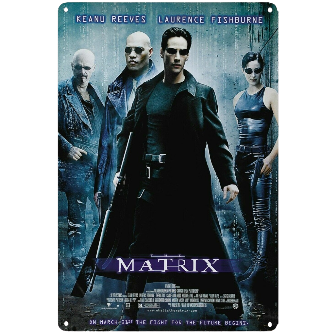 The Matrix Tin Metal Poster (30cm x 40cm)