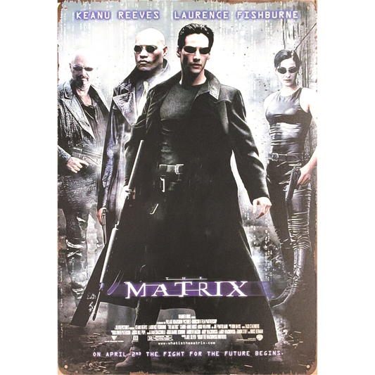 The Matrix 1999 Film Tin Poster (30x40cm)