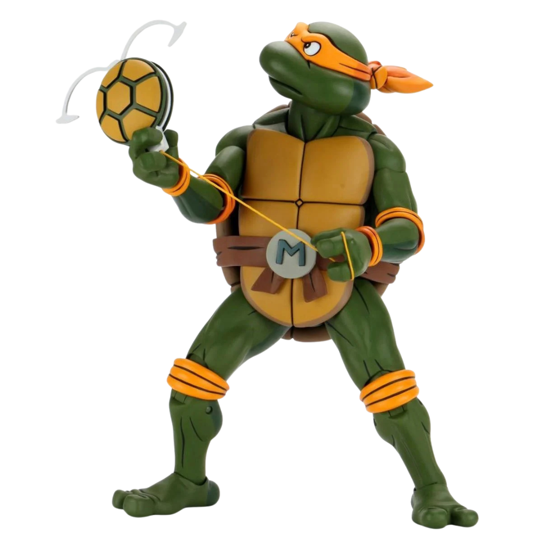 NECA (Teenage Mutant Ninja Turtles) Action Figure Michelangelo is a Party Animal VHS 18 cm