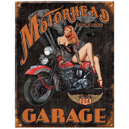 Motorhead Garage Tin Poster (20x30cm)