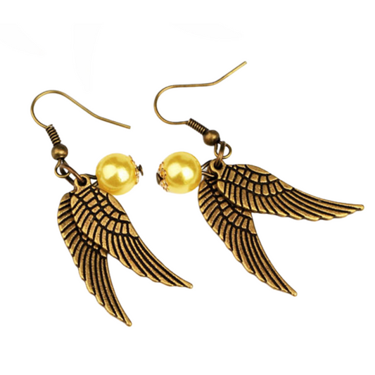 Golden Snitch Earrings (Harry Potter)