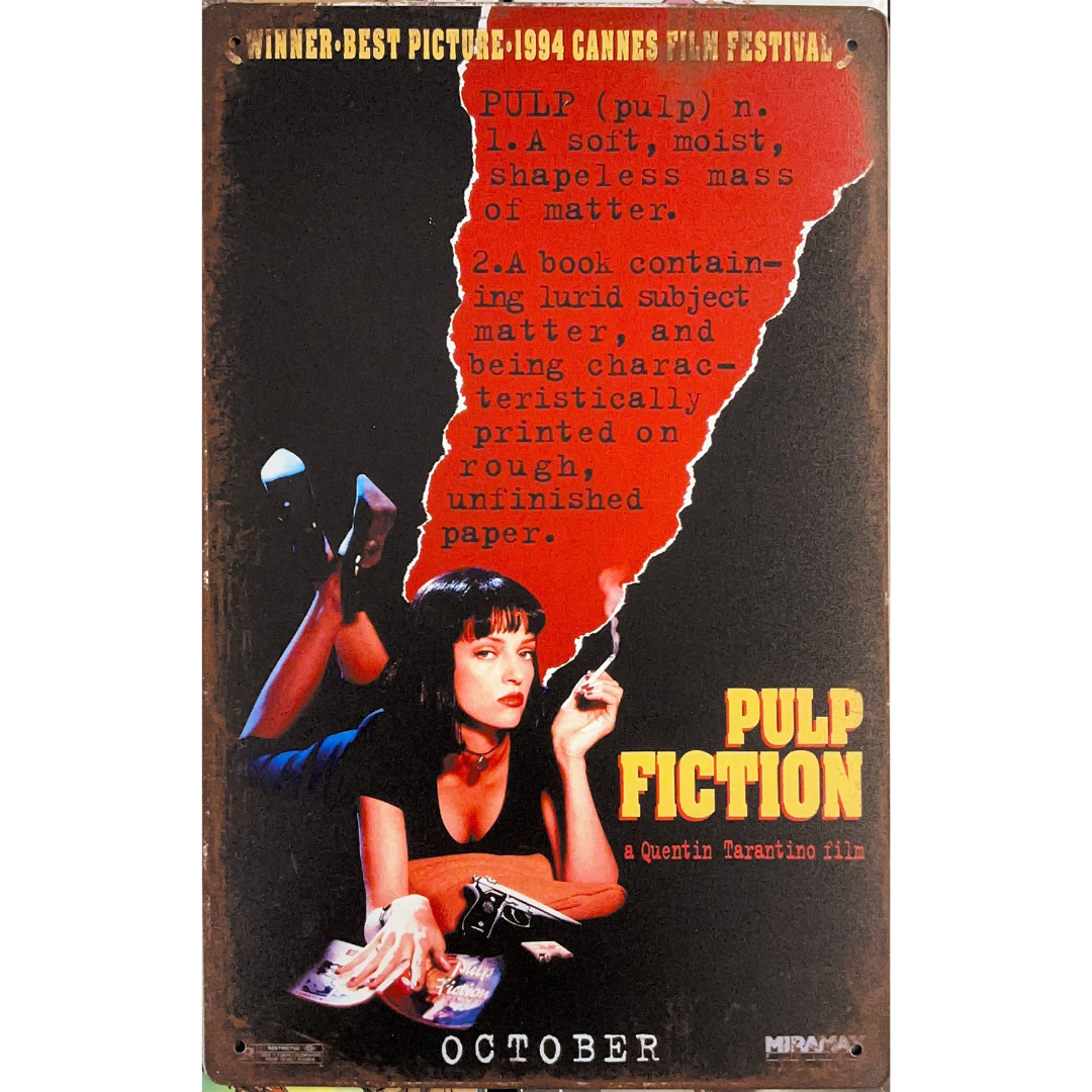 Pulp Fiction 1994 Film Tin Poster (20x30cm)