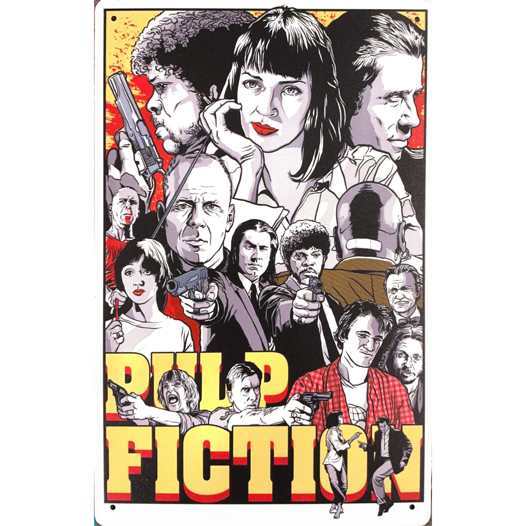 Pulp Fiction 1994 Film Tin Poster (20x30cm)