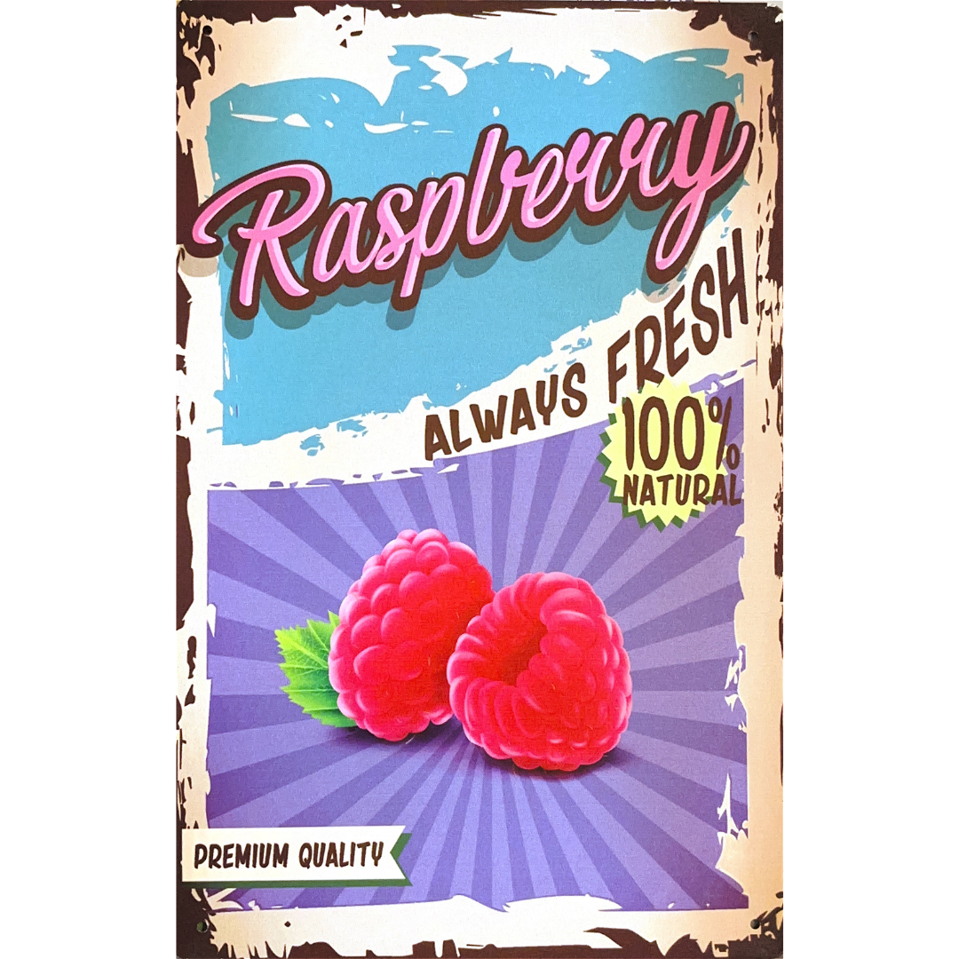 Fruits and Vegetables Tin Poster (20x30cm)
