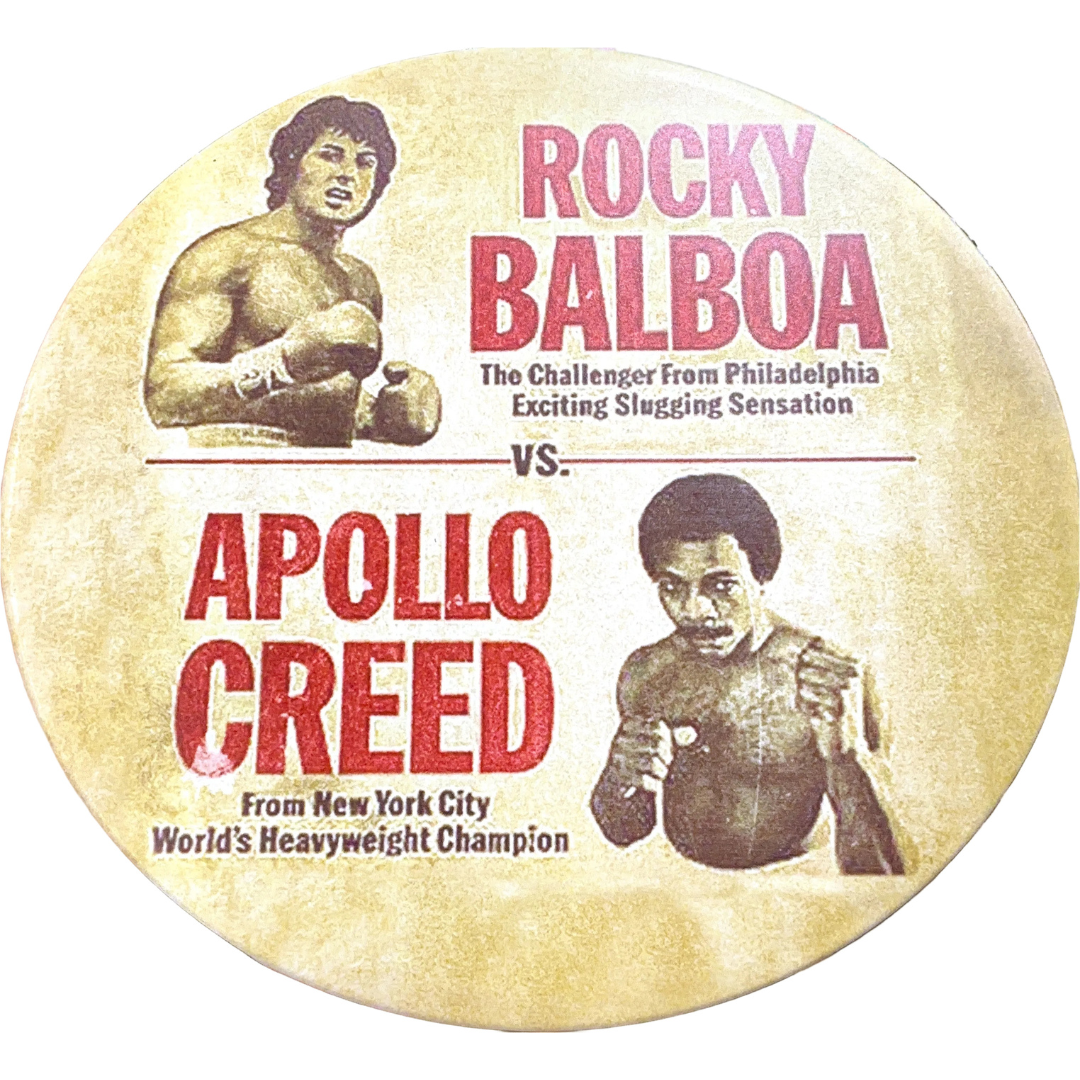 Rocky Vs Creed Round Tin Poster
