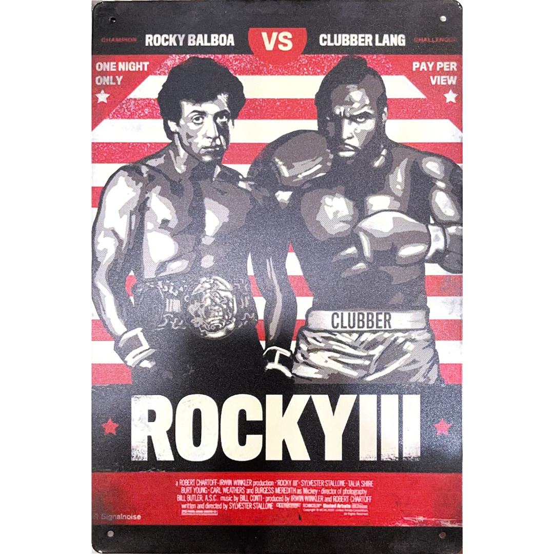 Rocky 3 Tin Poster (20x30cm)