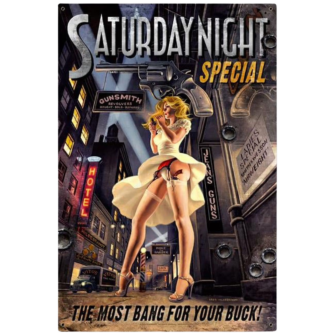 Saturday Night Special Tin Poster (20cm x 30cm)