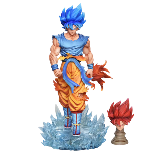 Son Goku Super Saiyan Blue (Dragon Ball Super) 33cm Figure (With Super Saiyan Red interchangeable head)
