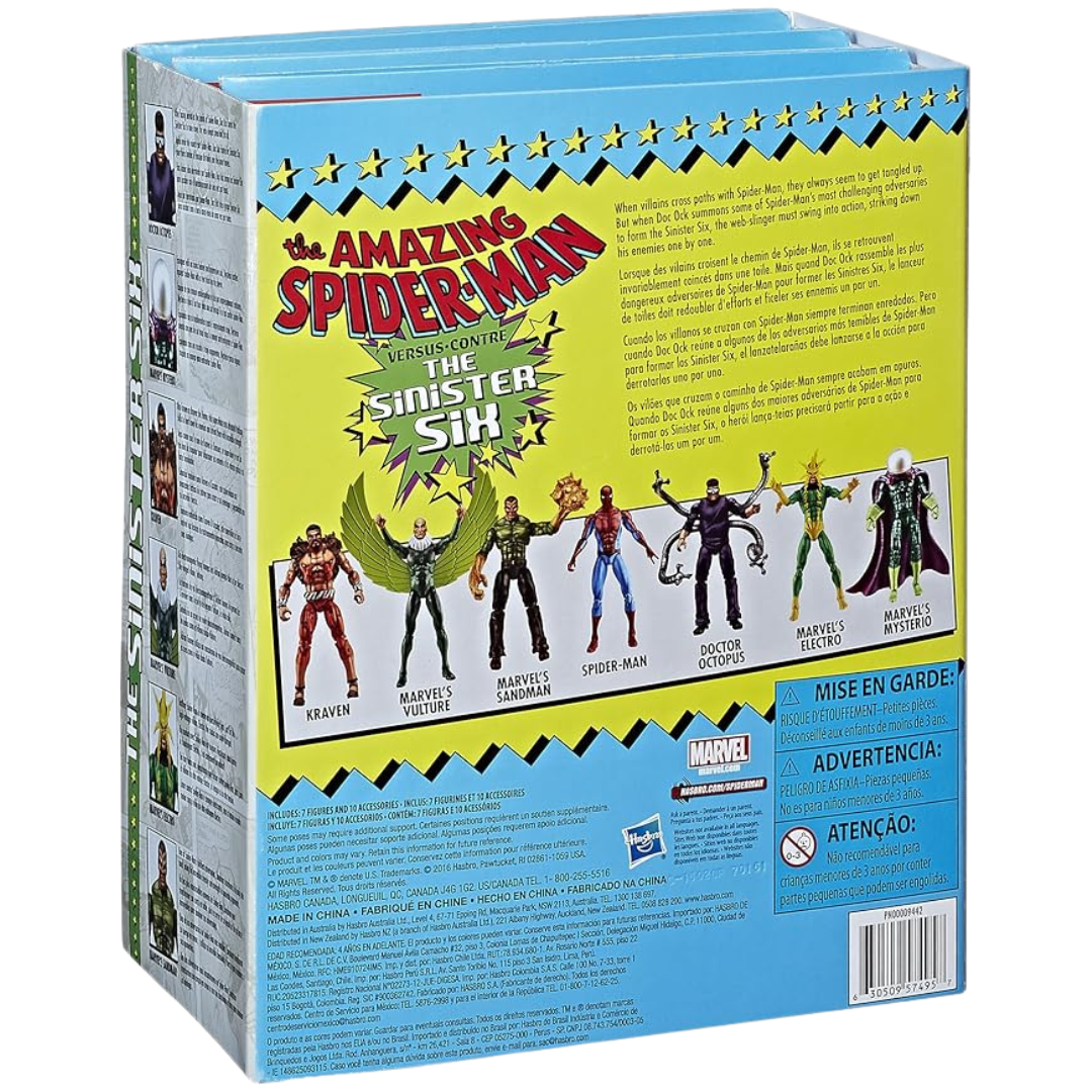 Hasbro Marvel Legends Spider-Man vs. The Sinister Six Action Figure 7-Pack