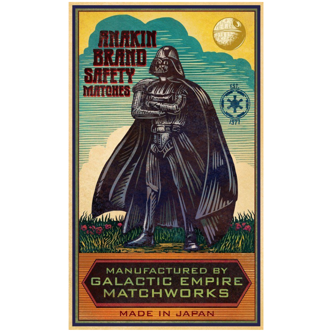 Anakin Brand Safety Matches Tin Poster (20x30cm)