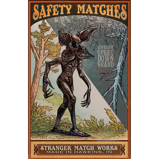 Stranger Things Safety Matches Tin Poster (20x30cm)