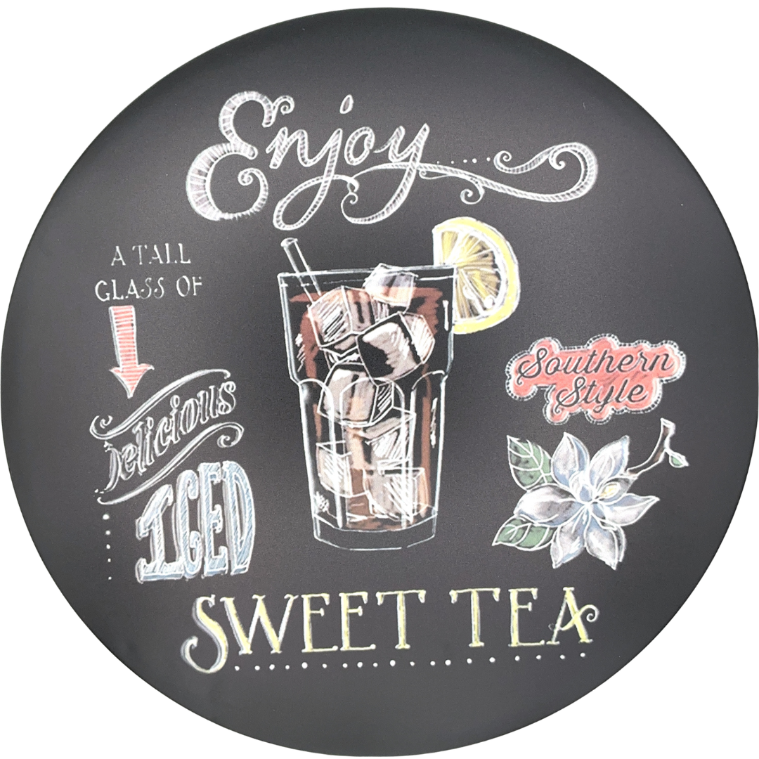 Sweet Tea Round Tin Poster