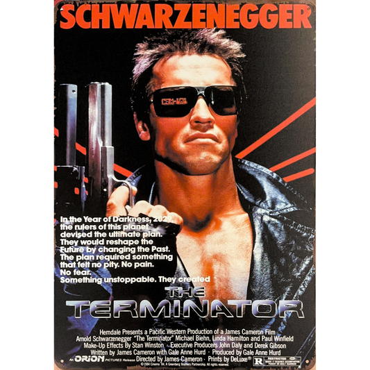 The Terminator 1984 Film Tin Poster (30x40cm)