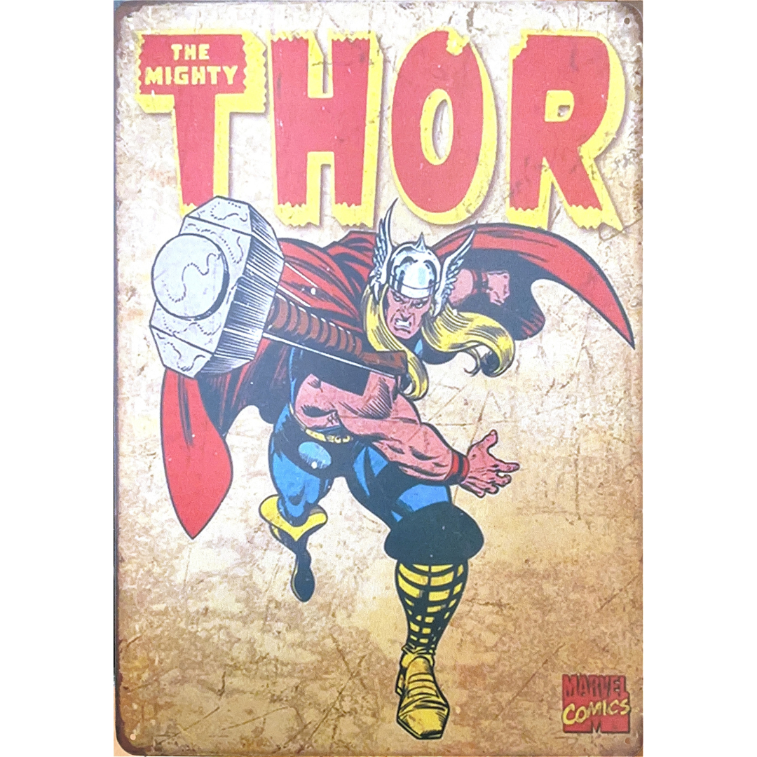 Thor Comic Tin Poster