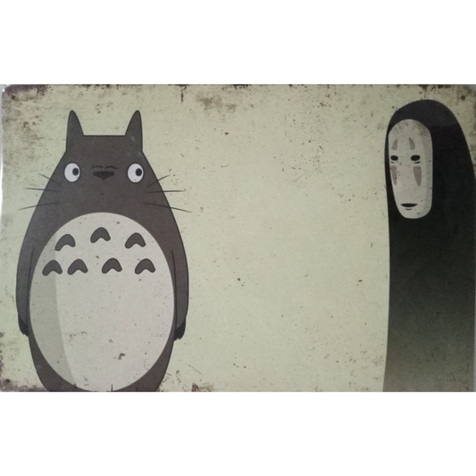 Studio Ghibli My Neighbor Totoro and Spirited Away Tin Poster (30x40cm)