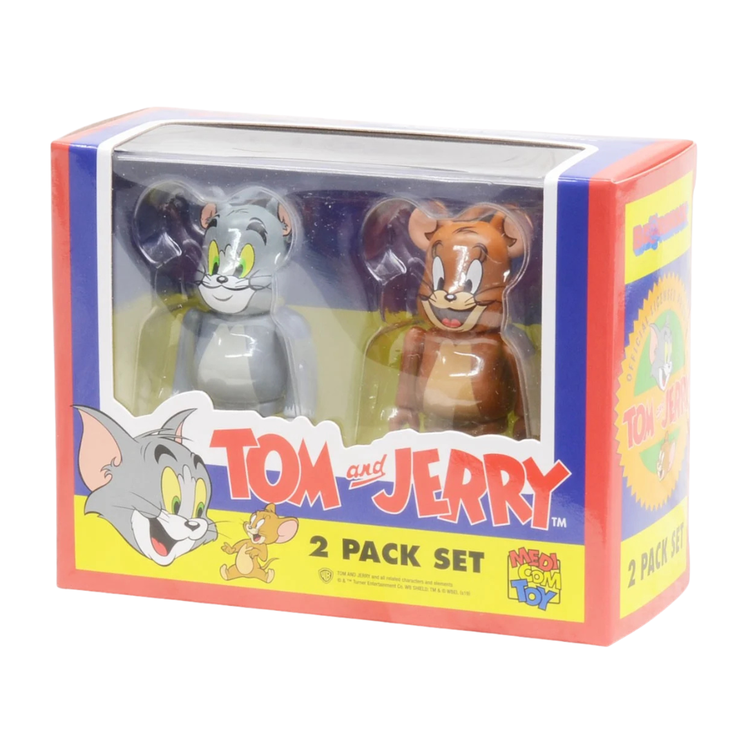 MediCom Toy Bearbrick Tom and Jerry 2 Pack Set (2.8 in)