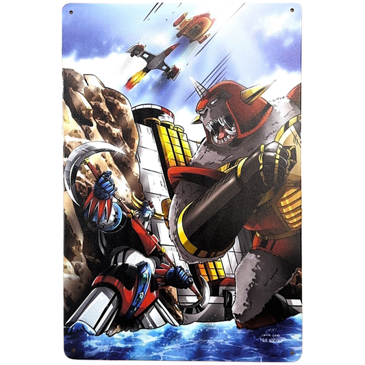 Grendizer vs Monstronef Tin Poster (30x20cm)