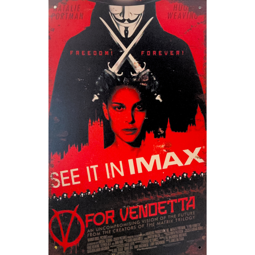 V for Vendetta Tin Poster (20x30cm)